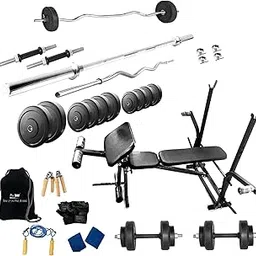 PROTONER 65 KGS with 4 Rods + 7 in 1 Bench Bench Home Gym Package with Bag-picture-24