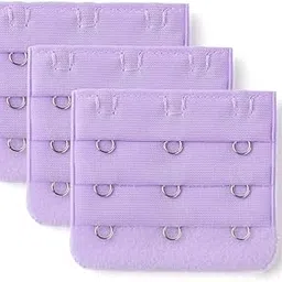 Women's Bra Extenders, 2 Hook and 3 Hook, Stretchy Extension Straps, Purple, Pack of 6-picture-46