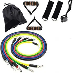 Generic 11 PCS Professional Resistance Bands Elastic Rubber Rope Sports Expander Rubber Bodybuilding Exercise Instruments Set Color Standard 11pcs Set-picture-26