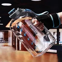 Jug 2.5 Litre Water Bottle with Wide Mouth, Flip Cap, Lid Leakproof, Sports Gallon Water Jug Ideal for Travel,Traning And Outdoor Sport-Multicolor-image-99