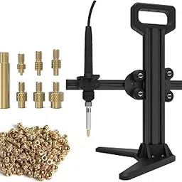 Imdinnogo 3D Printer Accessories - Heat Set Insert Pressing Machine for 3D Printing Project: with M2 M3 M4 M5 M6 M8 Brass Iron Tips M3xH4 M3xH6 Threaded Nuts Inserts Soldering Iron PrintTools-image-5