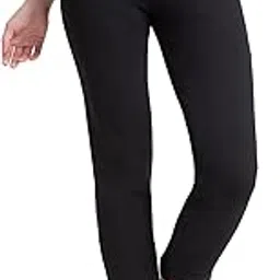 fablestreet Women's Livin Straight Fit Stretchable Pants - Black-picture-12
