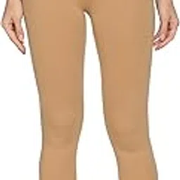 outflits Women's Knee-Length Cotton Spandex Essential Capri Stretchy Leggings |Small - 2XL Adult |Yoga Leggings, Workout, Gym, Running 3/4th Leggings for Women(OFLLC)-picture-58