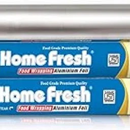 HomeFresh Aluminium Foil - 9 Meter (11 Microns) Food Packing, Wrapping, Baking - Pack of 2-image-23