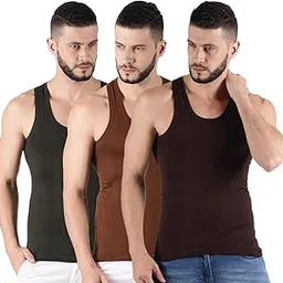dollar Lehar Men Combed Cotton Round Neck Vest -Colour May Vary-picture-19