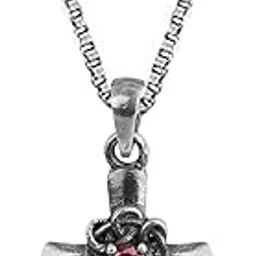 giva AVNI 925 Oxidised Silver Bold Plus Pendant with Box chain | Gifts for Girlfriend, Gifts for Women and Girls |With Certificate of Authenticity and 925 Stamp | 6 Month Warranty*-picture-26