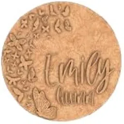 Decorative Round MDF Name Plate, Turquoise-Pink Ombre with Butterfly Design || DIY for Kids-picture-13