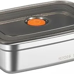 Fridge Storage Box Stainless Steel Food Storage Containers | Food Grade, Leakproof Kitchen Organizer | Freshness Locking, Microwavable & Freezer Safe (1200 Ml Pack of 1)-picture-21