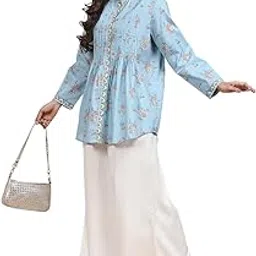 biba Women's Regular Fit Mid Rise Palazzo image 1