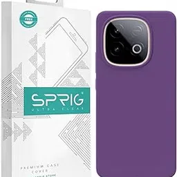 SPRIG Compatible with IQOO Neo 10 Phone Liquid Silicone Premium Back Cover Case Drop Tested Shock Proof for Boys and Girls with Camera Protection (Purple)-picture-11
