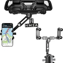 Rearview Mirror Car Phone Holder ,360°Rotatable Phone Holder for Car Multifunctional Rear View Mirror Mobile Holder For Car, Adjustable GPS Holder for All Mobile Phones Fits Bigger Vehicles (Style A)-picture-19