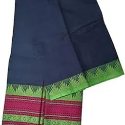 Traditional Chettinad Cotton Saree for Women | Pure Handloom Cotton with Rich Border Design | Comfortable Saree for all Occasions-image-0