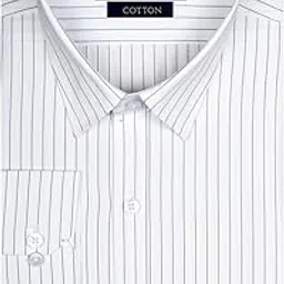 accox Men's Cotton Long Full Sleeves Striped Checkred Regular Fit Formal Shirt for Men (GCR287)-picture-27