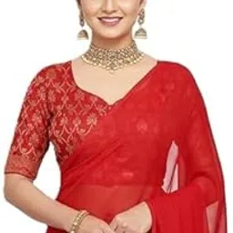 nil ethnic center Women’s V-Neck Pure Cotton Readymade Saree Blouse – Half Sleeve Stylish Designer Blouse-picture-46