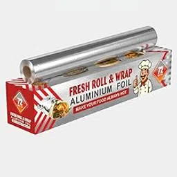 RKG Aluminium Foil 72 Meters 14 Microns | Parchment & Wrapping Paper | Perfect for Cooking, Baking, Packing and Serving Foods-image-71