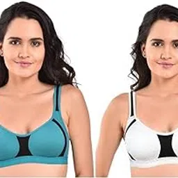 inner touch Women's Non-Padded Sports Bra(Combo Pack of 2)-picture-45