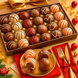 WINNI - Super Deluxe Belgian 24 Pcs Truffle Chocolates Gift Pack | Handmade Imported Dark Chocolate Gift Box For Birthday, Partner, Anniversary, Girls, Boys, Couple, Girlfriend, Boyfriend, Kids | Chocolate Bouquet & Hamper | Return Gift-image-86
