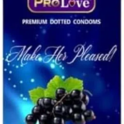 ProLove Premium Dotted Condoms, Black Currant Flavoured, Extra Lubricated, Pack of 10-picture-14