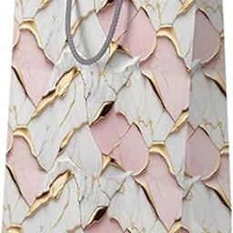 Gift N Greet Carry Paper Bag For Gifting Medium Size 26 * 10 * 32 cm 230 GSM Matte Finishing Gifts Bag Recyclable Eco-Friendly | Party Favor Bag For Birthday, Party | Goodie Bag Pack Of 5-picture-23