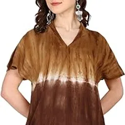 maaesa Hand Dyed Half Sleeves Rayon Top-picture-42