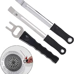 THE STYLE SUTRA Grill Plate Gripper Stainless Steel Korean BBQ Grill Lifter Tool for Kitchen Type A-picture-47