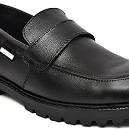 BROWNIUM Lightwiehgt Safety Shoes For Men; Heavyduty Shoes For Industries; Steel Toe Safety Shoes; Comfortable Formal Look Safety Shoes For Industires & Construction & Office, Black, 7 image 1
