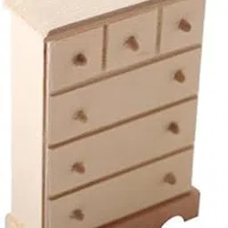 CALANDIS™ 2xWooden Doll House Furniture Set Decoration 1/12 Scale Toys Cabinet | Modern | Clothes & Accessories | Dolls-picture-17