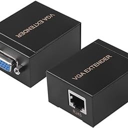 Tobo VGA Signal Extender Repeater Adapter Over RJ45 Cat Cat6 Network Cable (1 Transmitter + 1 Receiver) up to 200 feet/60M - TD-456H-picture-17
