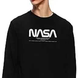 bewakoof Men's Typography Regular Fit Full Sleeve Round Neck Fleece Sweatshirt-picture-45