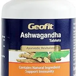 Geofit Ashwagandha 60 Tablets | Ayurvedic Tablets for Immunity Boosting Well Being & Increasing Strength & Stamina | Stress Reliving Tablets-picture-24