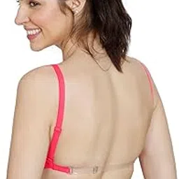 zivame Women's Cotton Non Padded Wire Free Casual Full-Coverage Transparent Back Bra-picture-54