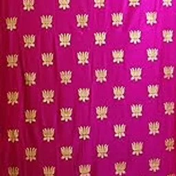 Talambralu Lotus Design Shiny Soft Satin Fabric Backdrop Cloth for Traditional Events/Pooja Decoration/Festival Decoration/Indoor Traditional Events… (Pink)-picture-19