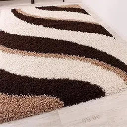 RMHANDLOOM Polyester & Polyester Blend Classic Traditional Carpet with Mat (Brown, 2 x 4)-picture-70