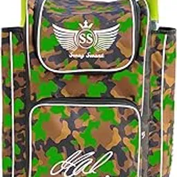 Swag Swank Cricket Kit Bag, Camouflage Pattern with Capacity, Multiple Compartments Duffle with Adjustable Straps (Green)-image-73