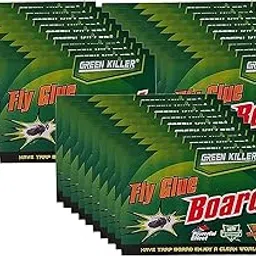 Fly Trap Sticker Paper for HouseFly for Insect in Garden & Farm for Indoor or Greenhouse HouseFly Use (30 pcs) image 1