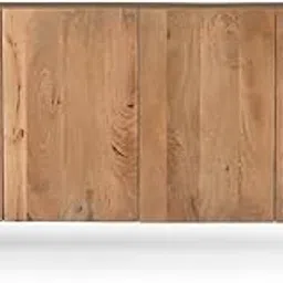 Goldview Furniture Solid Wood 4-Door Sideboard | Wooden Storage Cabinet for Living Room, Dining Room & Home Organization-image-54