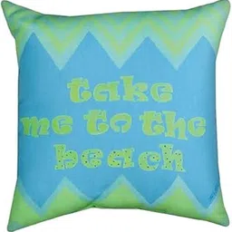 Manual Woodworkers and Weavers Beachside Collection by Cindy Shamp Reversible Indoor/Outdoor Pillow, Take Me to The Beach-picture-55