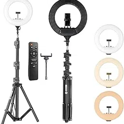 SHIVA NATURE® LED Ring Light Kit 18'' Inch with Tripod Stand, Selfie Circle Light, Phone Holder, USB Powered, 3 Light Modes (Ring Light 18" Inch with 7Ft Stand)-picture-16