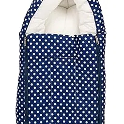 BAYBEE 3 in 1 Baby Sleeping Bag & Carry Nest | Cotton Baby Bedding Set for New Born & Infants | Portable, Travel Friendly Bassinet Nest & Sleeping Bed for New Born 0-6 Months Boy Girl (Dark Blue)-image-89