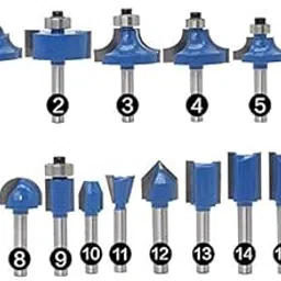 ELBME 1pcs 6mm Shank wood router bit Straight end mill trimmer cleaning flush trim corner round cove box bits tools Milling Cutter : NO9-picture-27