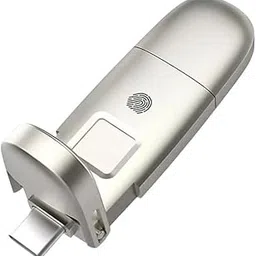 128 GB 2-in-1 OTG Flash Drive USB 3.2 Gen 2 + Type-C with Fingerprint Encryption, 550Mbps Read/Write Speed, Metallic-picture-18