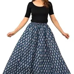 aarmad Women's Cotton Long Fashion Skirt | Traditional Ethnic Print Long Skirt for Women.-picture-28
