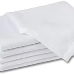Pure Cotton Soft & Skin Safe Baby Napkins, 24 x 24 Inches, Pack of 6, White-picture-32