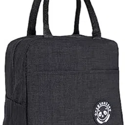 Mclear Thick Thermal Insulated Lunch/Tote Bag, Lunch Box Container, for Office Work Hiking Outdoor Picnic Hot-Cold Temperature, Durable & Easy to Clean, Sturdy Handle & Pocket, Black, Pack of 1-picture-11