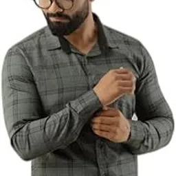 Men's Slim Fit Cotton Casual Shirt (PK19SH914GXL)_PT-picture-50