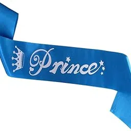 Premium Blue Satin “Prince” Sash for Boys & Men – Party Accessory with Crown & Stars | Ideal for Birthday Celebrations, Theme Parties, Pageants, Photoshoots, Events & Special Occasions-picture-31