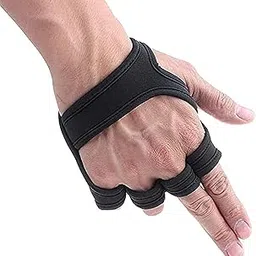 JZS 1 Pair Weight Lifting Gloves Fitness Gloves for Gym Weightlifting Gymnastics Fitness Exercise Workout, Black Elastic Adjustable Compression Wrist Wrap-picture-13