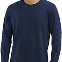 jockey AM95 Men's Super Combed Cotton Rich Regular Fit Solid Round Neck Full Sleeve T-Shirt-picture-27