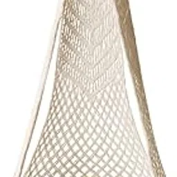 Cotton Premium Luxury Macrame Swing Hammock for Adults & Kids, Large Chair Jhula Relax for Indoor, Outdoor, Balcony, Deck, Patio, Living Room, Home (Bh017), White Size 30 * 72 INCH-picture-31