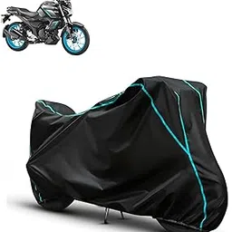 LUBANAZ Water Resistant Bike Cover for Yamaha FZ S Hybrid All Weather, UV Heat Resistant, Dustproof, Triple Stitched, Windproof Elastic Bottom-picture-34